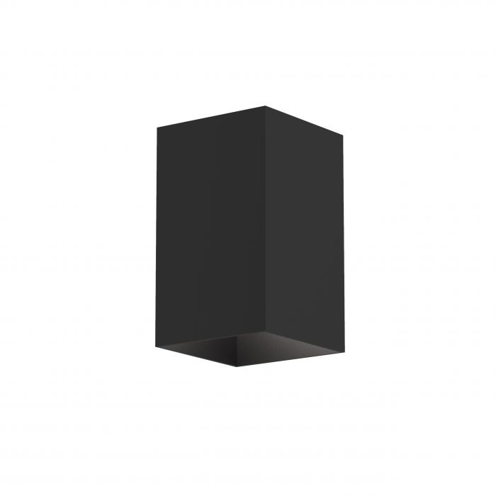 PLAFONIERA CUBE GU10 6X6XH10CM NERA