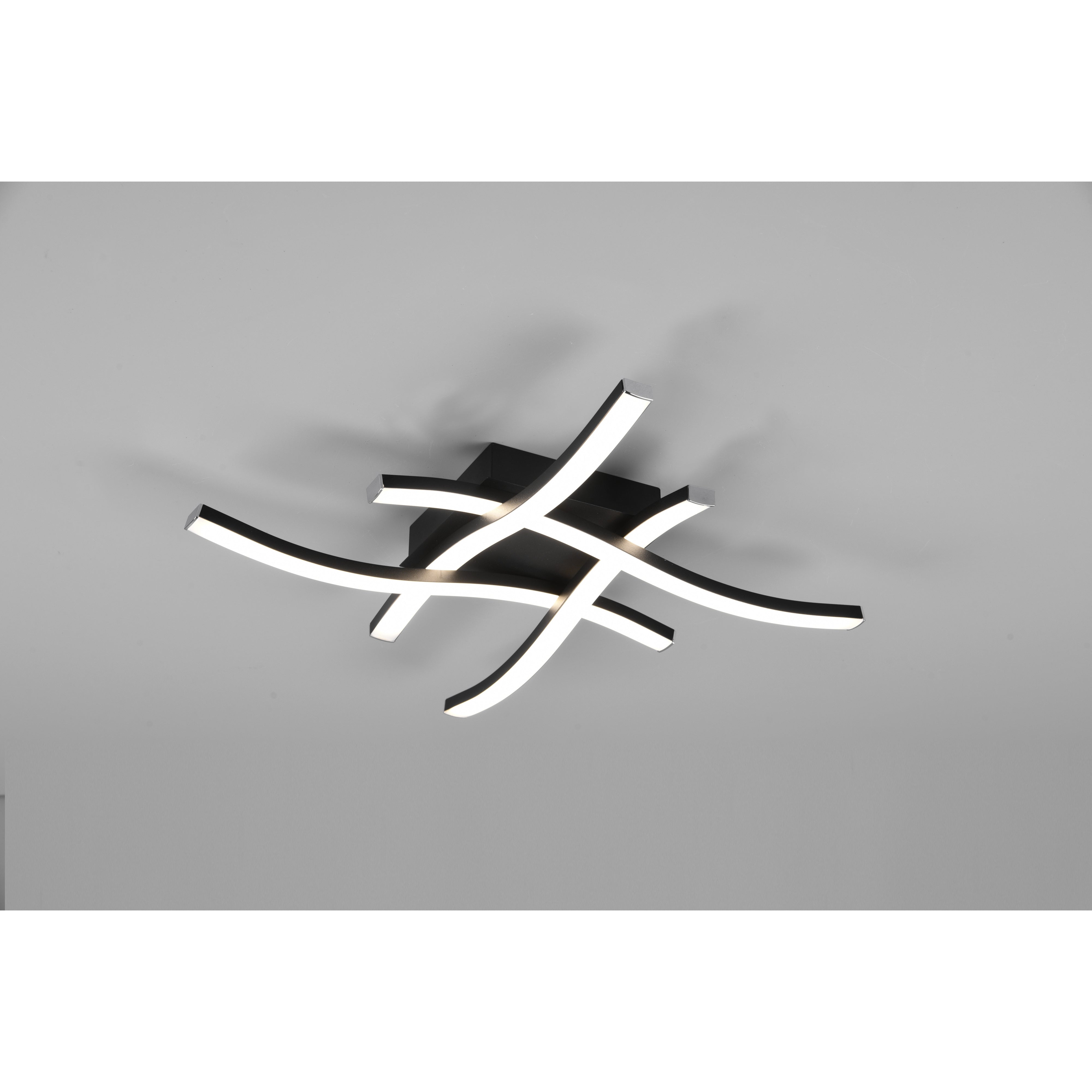 PLAFONIERA LED ROUTE 45W 46X46CM 4000K ANTRACITE