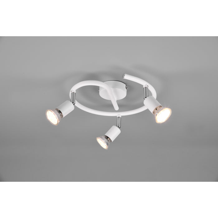 PLAFONIERA PARIS 3 SPOT GU10 D.26X13CM BIANCA