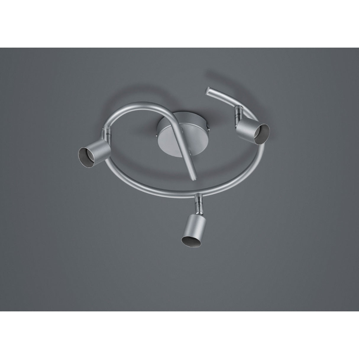 PLAFONIERA PARIS 3 SPOT GU10 D.26X13CM TITANIO