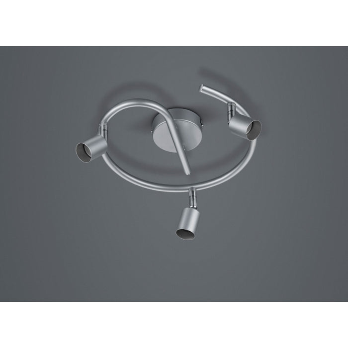 PLAFONIERA PARIS 3 SPOT GU10 D.26X13CM TITANIO