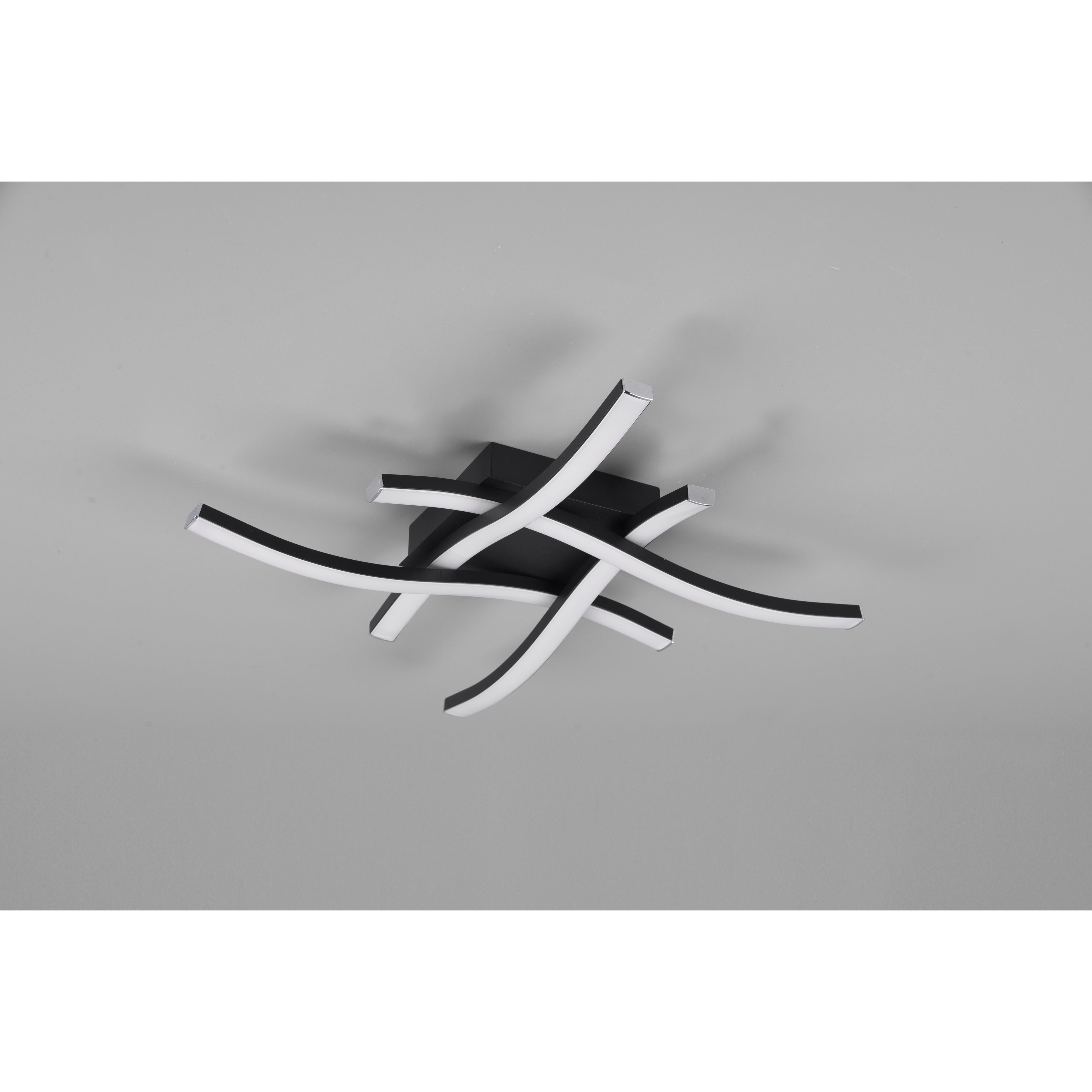 PLAFONIERA LED ROUTE 45W 46X46CM 4000K ANTRACITE