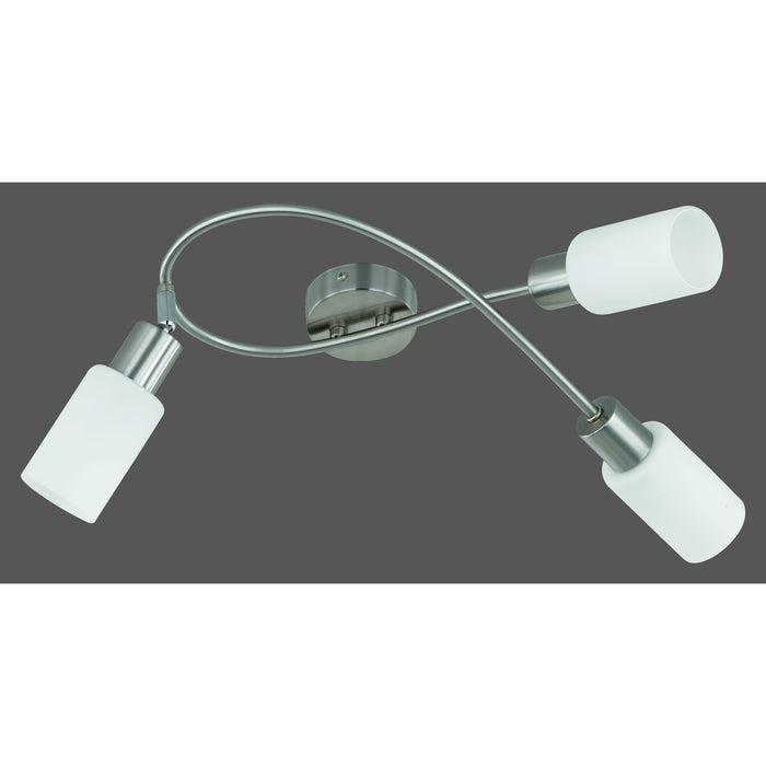 PLAFONIERA MARS 3 SPOT E14 45X31CM NICHEL OPACO