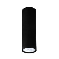 PLAFONIERA ROND GU10 D.6XH30CM NERO