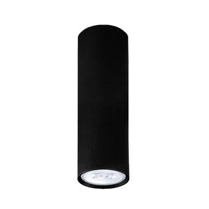 PLAFONIERA ROND GU10 D.6XH30CM NERO