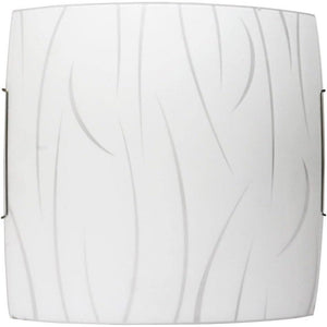 PLAFONIERA SIMONE E27 30X30CM BIANCA A FILI