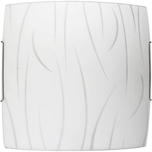 PLAFONIERA SIMONE E27 30X30CM BIANCA A FILI