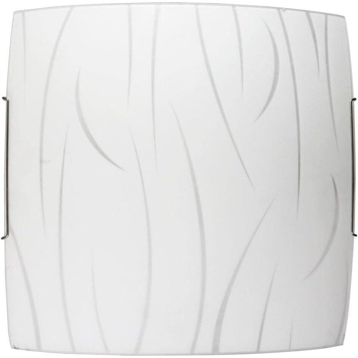 PLAFONIERA SIMONE E27 30X30CM BIANCA A FILI