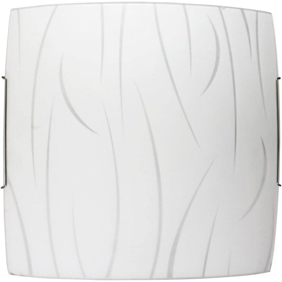 PLAFONIERA SIMONE E27 30X30CM BIANCA A FILI