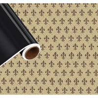 PLASTICA ADESIVA 45X200CM DECORI GIGLIO MARRONE