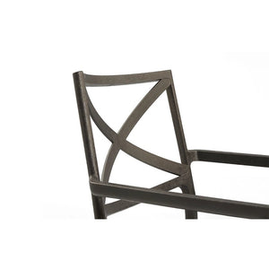 POLTRONA METALIX 60X53XH81CM RESINA GHISA BRONZO