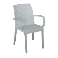 POLTRONCINA INDIANA BIANCA 57X59XH86CM IMPILABILE.