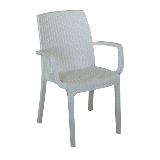 POLTRONCINA INDIANA BIANCA 57X59XH86CM IMPILABILE.