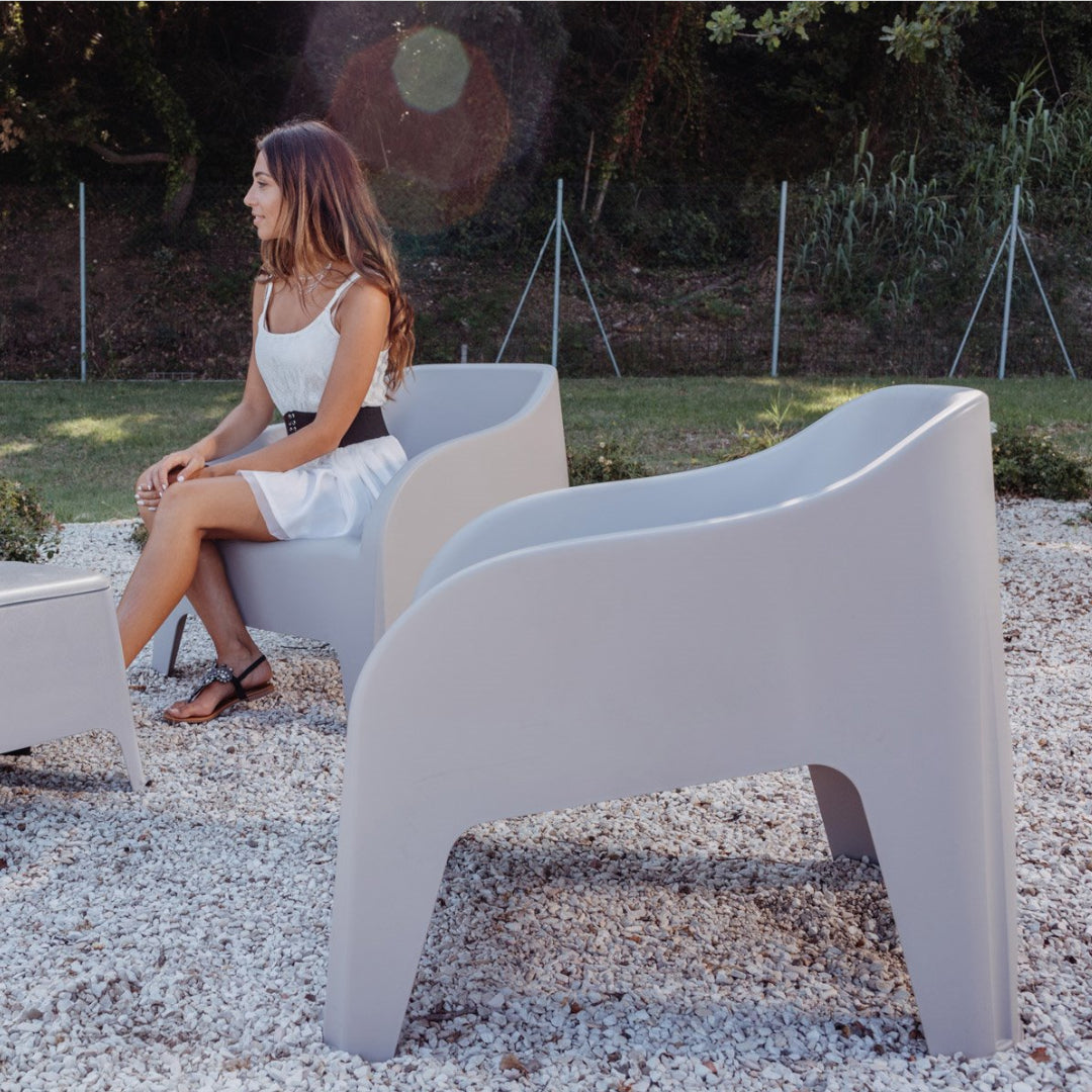 POLTRONA PETRA 79X77XH70CM GRIGIO TORTORA