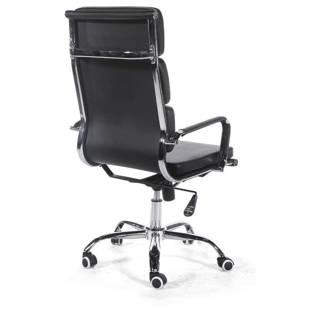 POLTRONA PRESIDENZIALE PLATINUM 55X65XH119CM NERA