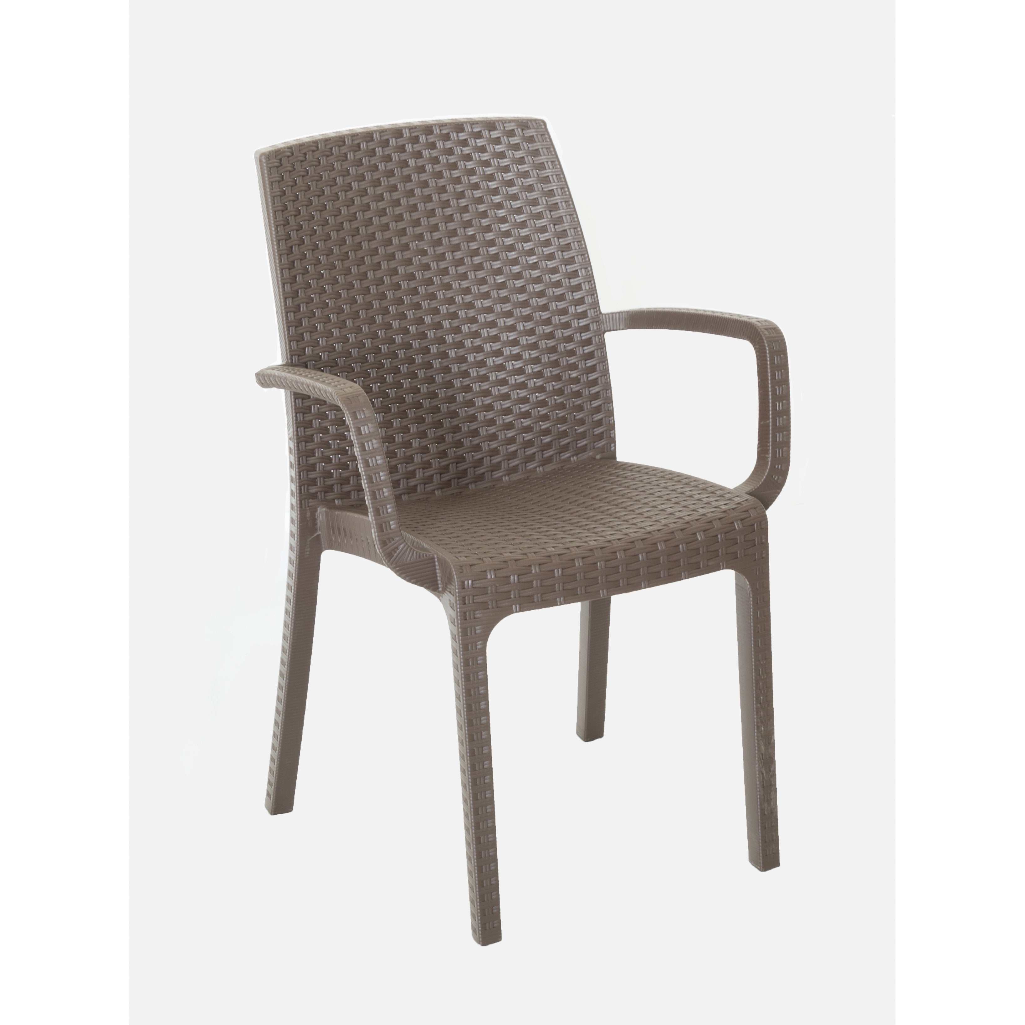 POLTRONCINA INDIANA MARRONE 57X59XH86CM IMPILABILE