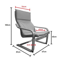 POLTRONA DONDOLO COLUMBIA 67X86XH102CM BEIGE
