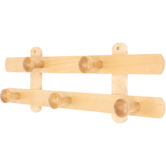 PORTABITI 5 POSTI 59X9XH18CM LEGNO COLOR FRASSINO