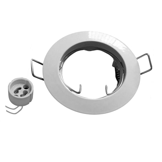 PORTAFARETTO FISSO D.8CM BIANCO