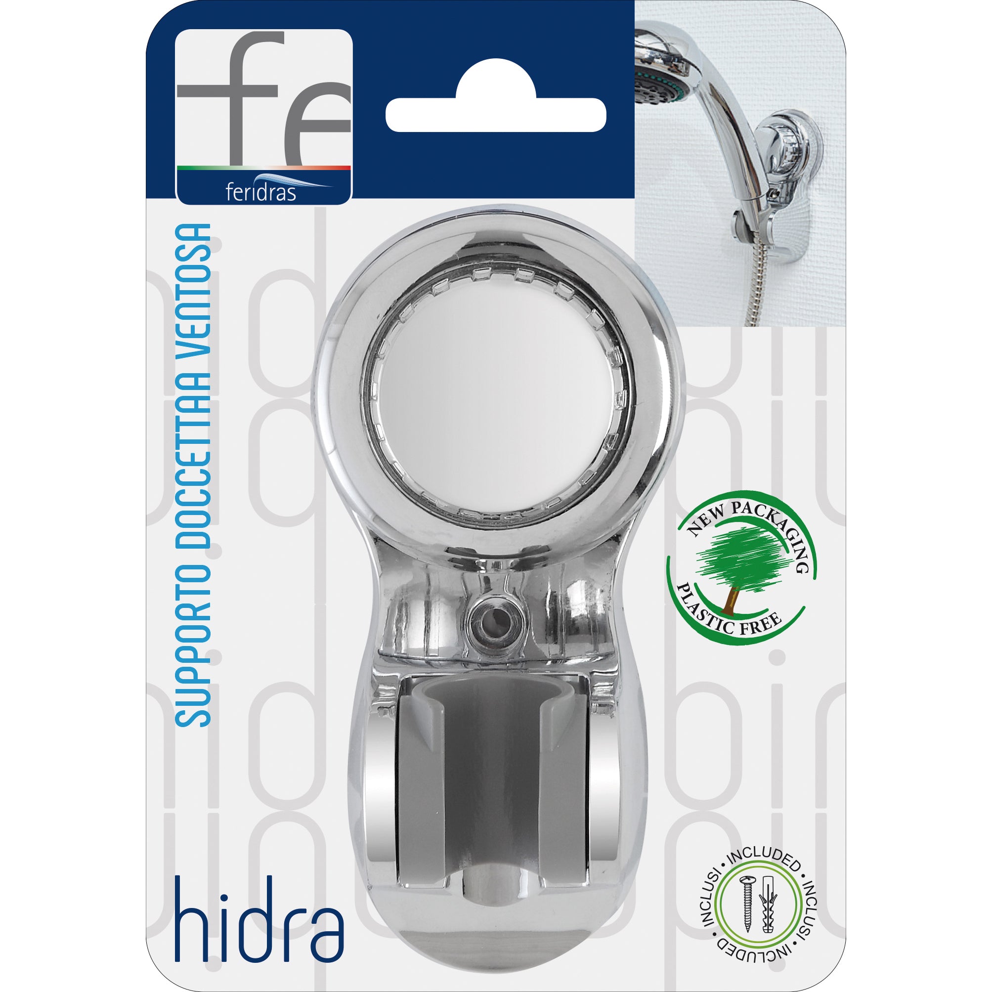 PORTADOCCETTA A VENTOSA IN ABS CROMO