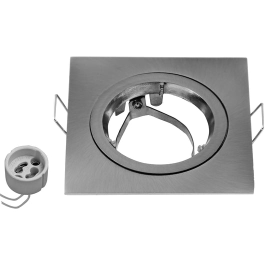 PORTAFARETTO FISSO QUADRATO 8,3X8,3CM ACCIAIO