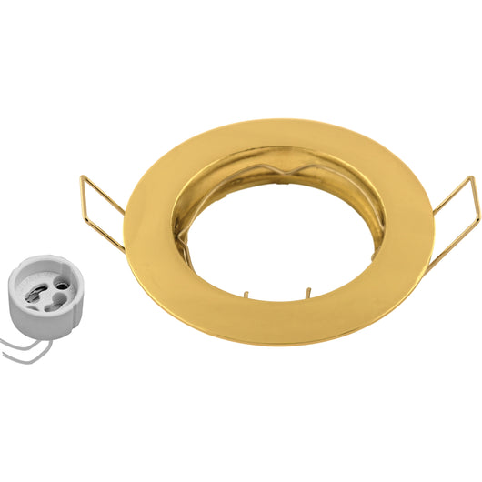 PORTAFARETTO FISSO ROTONDO D.8CM DORATO