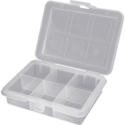 PORTAMINUTERIA TRASPARENTE 120X100X28MM CON 6 SCOM