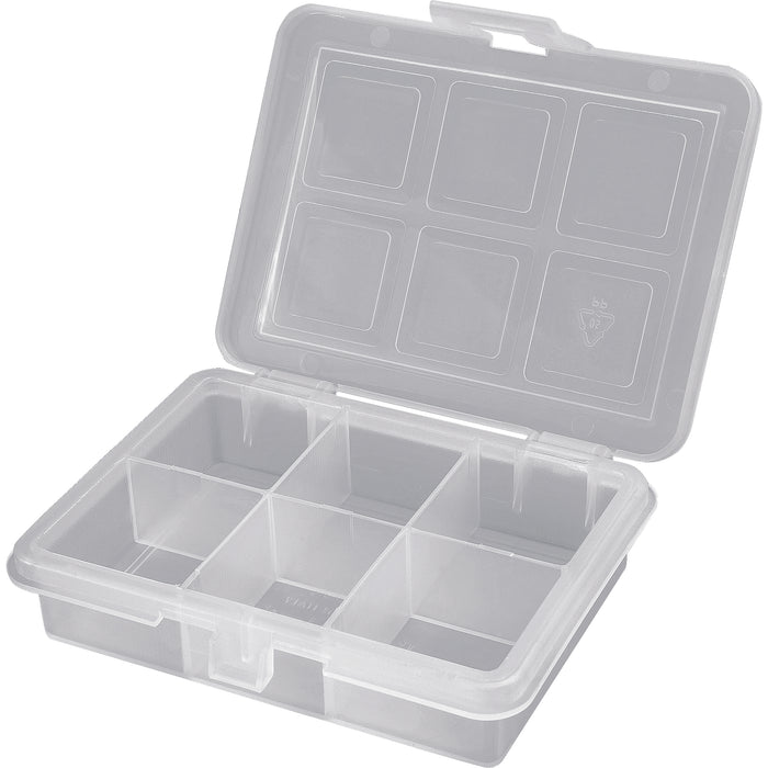 PORTAMINUTERIA TRASPARENTE 120X100X28MM CON 6 SCOM