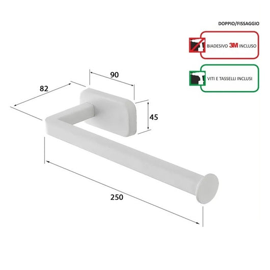 PORTASALVIETTE CUBIK 25CM INOX BIANCO