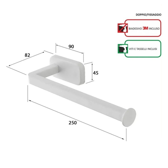 PORTASALVIETTE CUBIK 25CM INOX BIANCO
