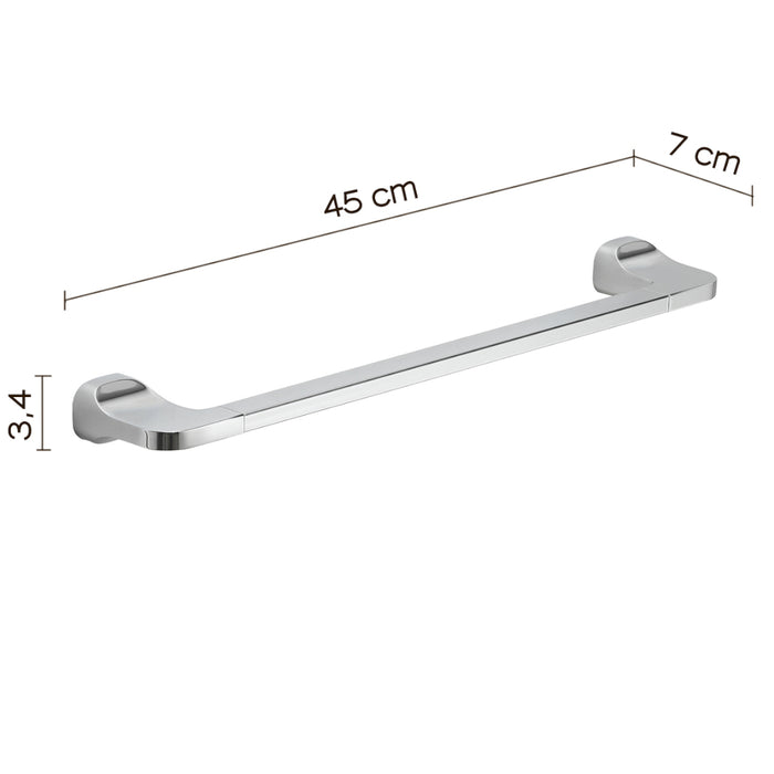 PORTASALVIETTE STELVIO 45CM CROMO.