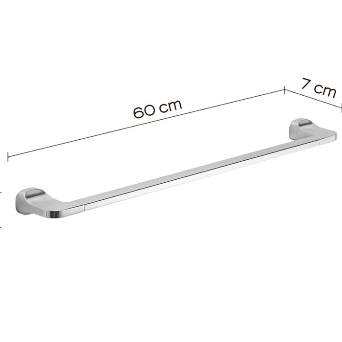 PORTASALVIETTE STELVIO 60CM CROMO.