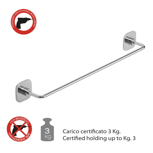 PORTASALVIETTE TEIDE 60CM CROMO.