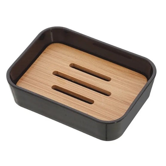 PORTASAPONE BAMBOO IN PLASTICA NERA