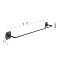 PORTASALVIETTE TEIDE 60CM NERO MATT.