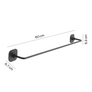 PORTASALVIETTE TEIDE 60CM NERO MATT.