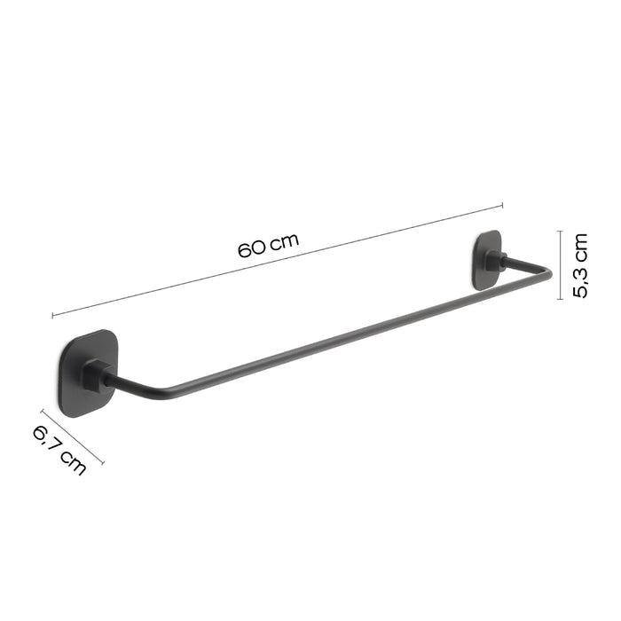 PORTASALVIETTE TEIDE 60CM NERO MATT.