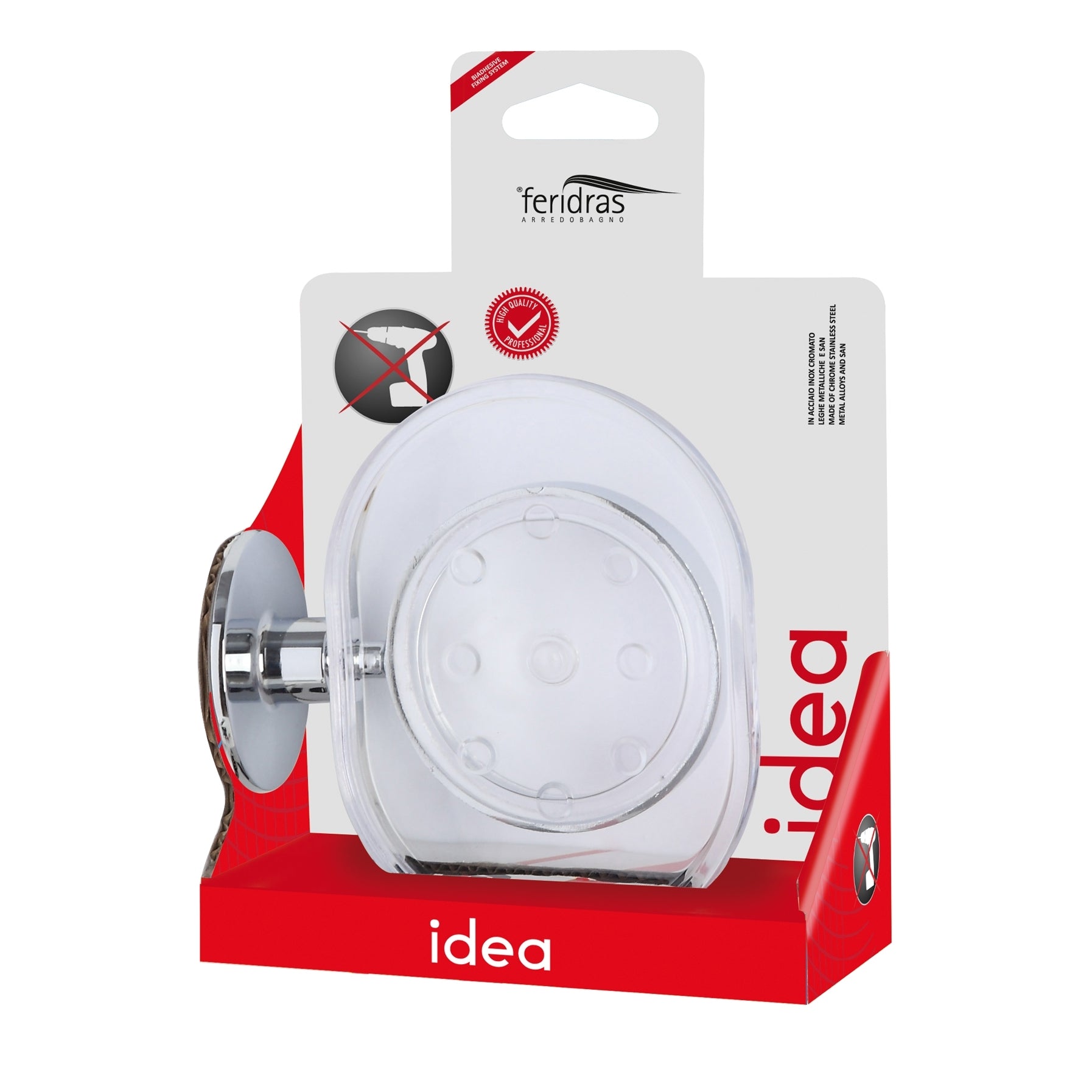 PORTASAPONE CROMO ACRILICO IDEA