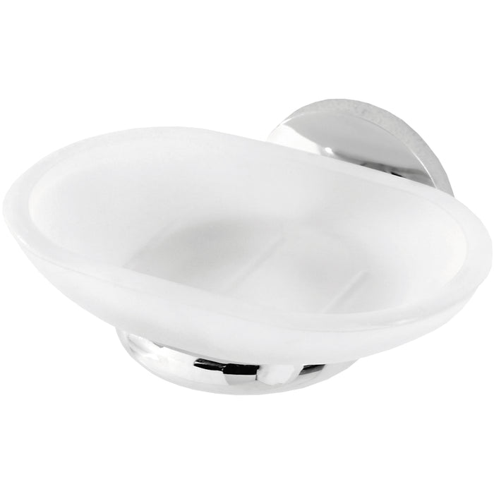 PORTA SAPONE CROMO/VETRO SATINATO S