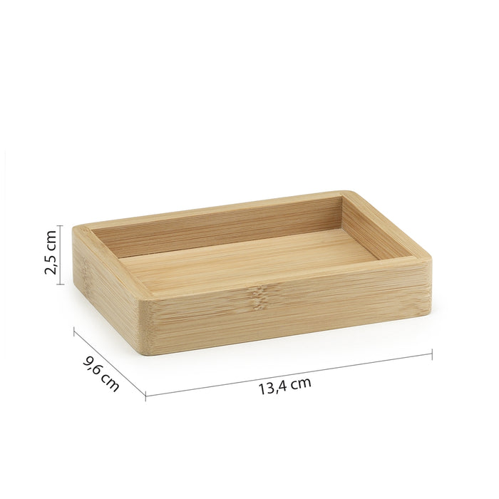 PORTASAPONE BONNIE 14X10XH3CM IN BAMBU.