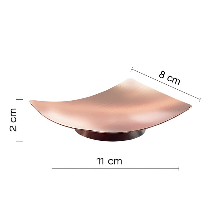 PORTASAPONE ELETTRA 11X8XH2CM INOX RAME