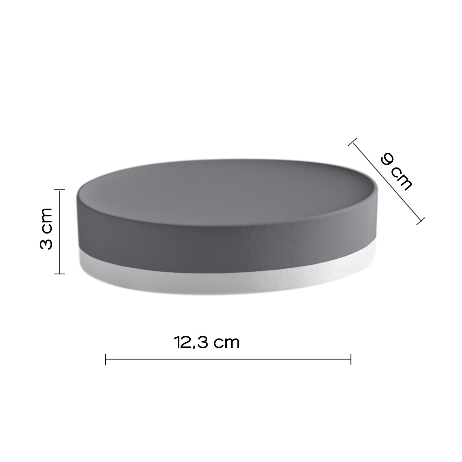 PORTASAPONE MIZAR 13X9XH3CM GRIGIO.