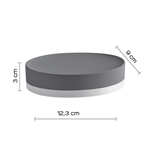 PORTASAPONE MIZAR 13X9XH3CM GRIGIO.