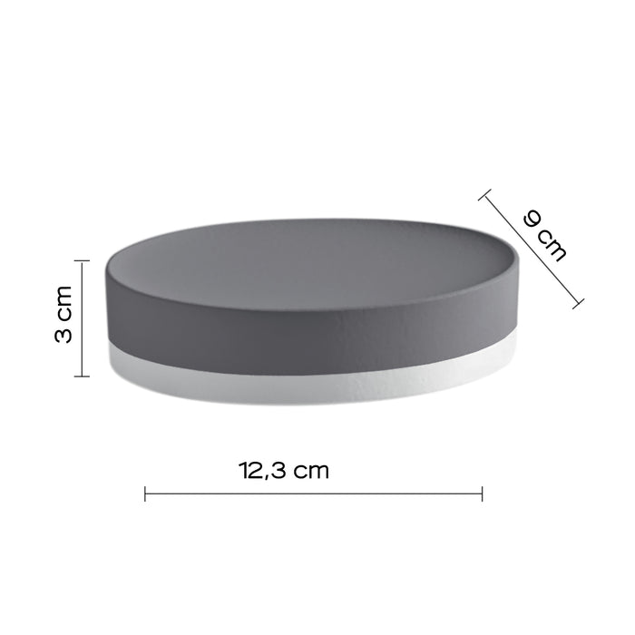 PORTASAPONE MIZAR 13X9XH3CM GRIGIO.