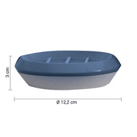 PORTASAPONE SHEJLA D.12XH3CM CERAMICA BLU
