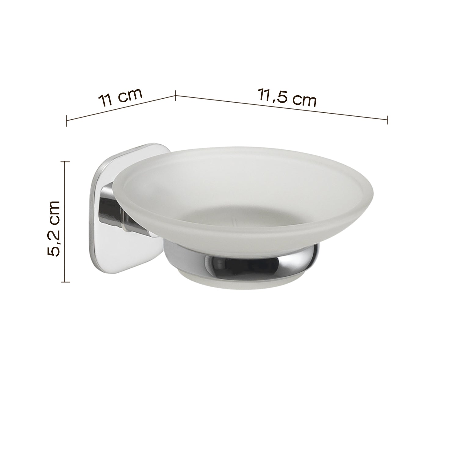 PORTASAPONE TEIDE 11XH5CM CROMO.