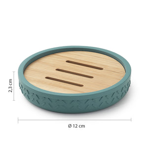 PORTASAPONE THEA D.12XH3CM BAMBU / VERDE.