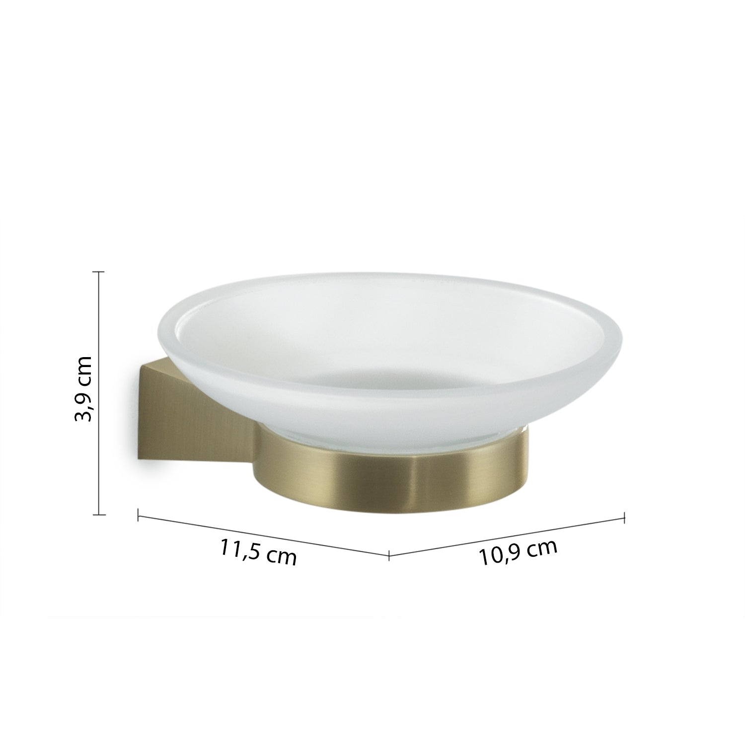 PORTASAPONE TONALE 11XH4CM ORO MATT.