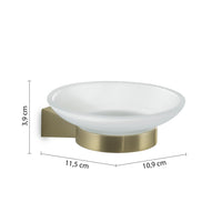 PORTASAPONE TONALE 11XH4CM ORO MATT.