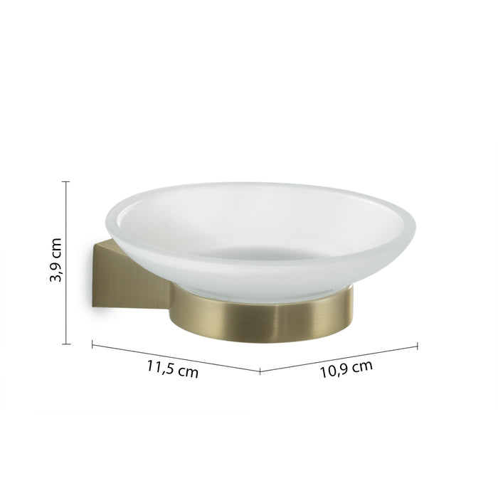 PORTASAPONE TONALE 11XH4CM ORO MATT.